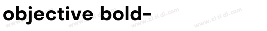 objective bold字体转换